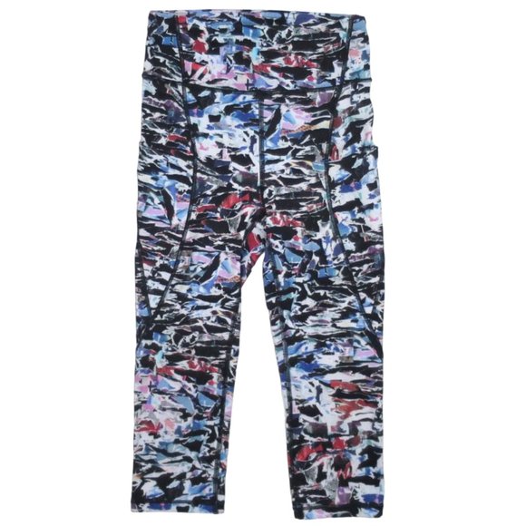 Lululemon Break Free Crop Nulux 17" Culture Clash Size 4 - Picture 5 of 11